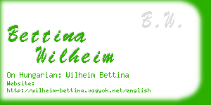 bettina wilheim business card